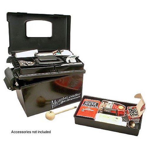 MTM Case-Gard ML140 Muzzleloader Dry Box  Water/Weather Resistant Black Plastic 15 x 8.8 x 9.4